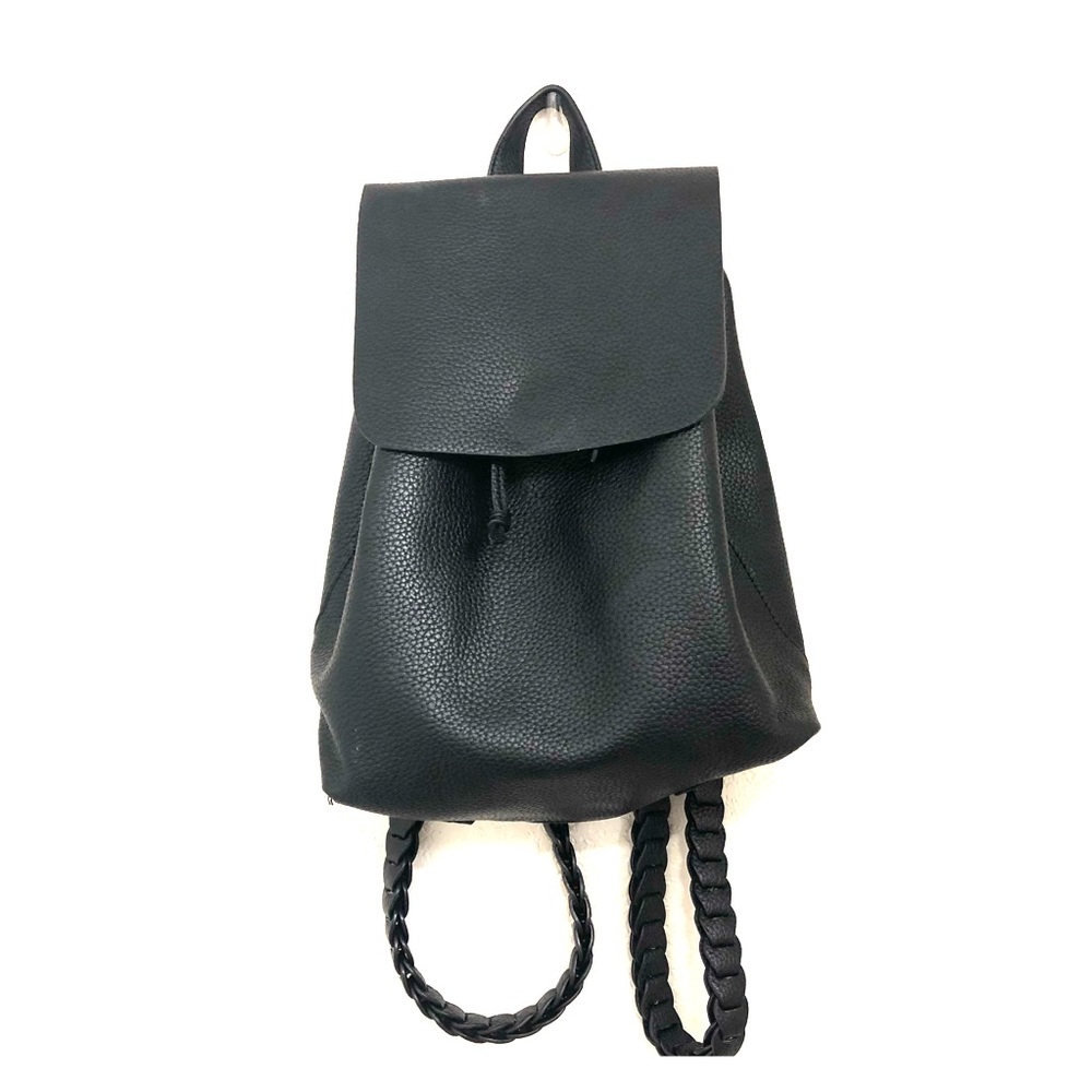 🖤Black Faux Francesca’s braided Backpack casual